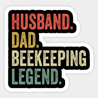 Husband Dad Beekeeper Funny Beekeeping Honey Bees Sticker